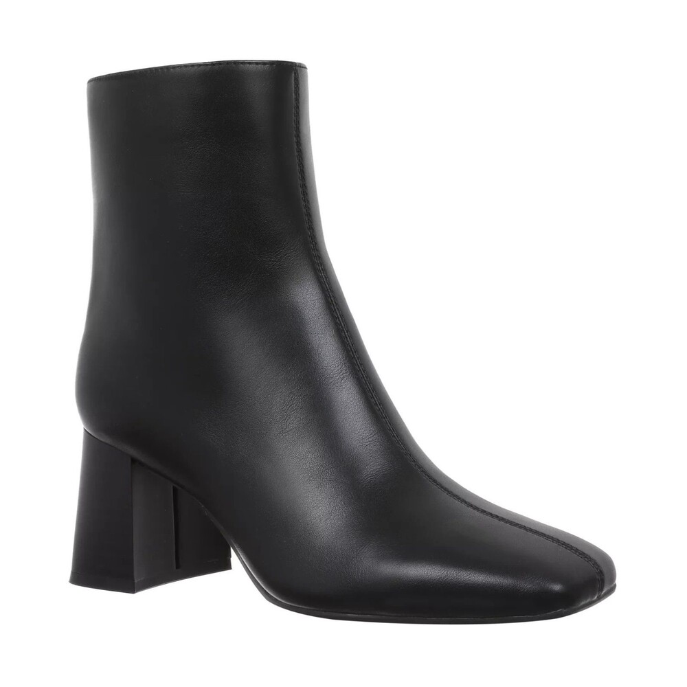On 34th Margoe Boots Womens US 10.5M Black Square Toe Block Heel Ankle Bootie